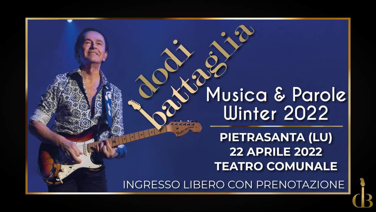 Dodi Battaglia a Musica & Parole Winter 2022 - Pietrasanta (LU)